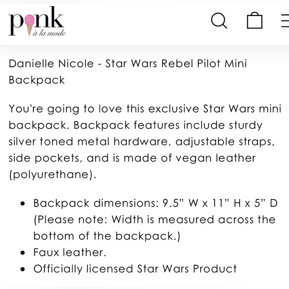Danielle Nicole - Star Wars Rebel Pilot Mini Backpack - Picture 5 of 5